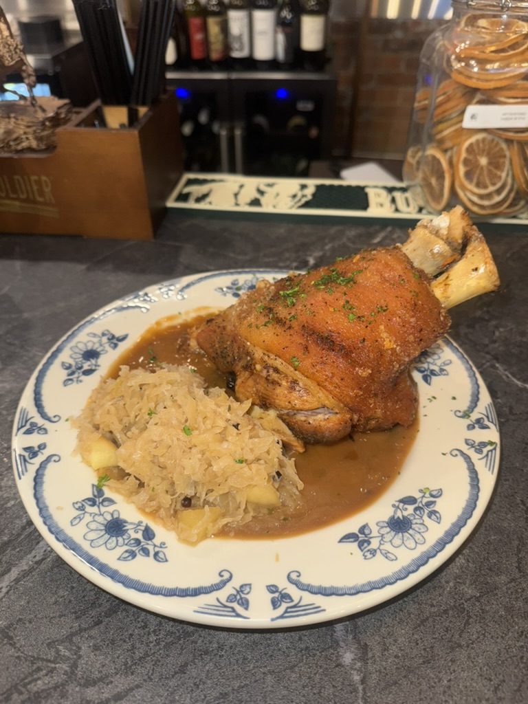 Schweinshaxe — our slow-roasted pork knuckle